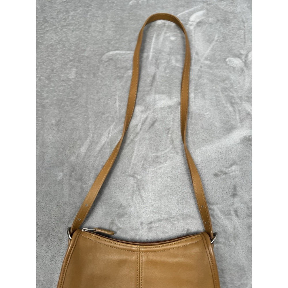 Vintage Coach Tan Soho Bag 4104 Demi Zip Purse Shoulder Costa Rica 1998 90s - Picture 10 of 13